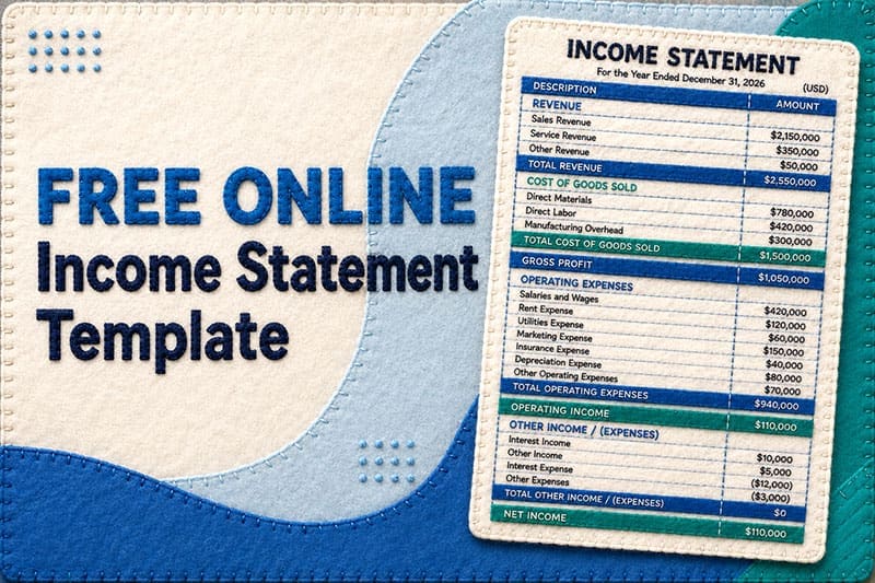income statement template